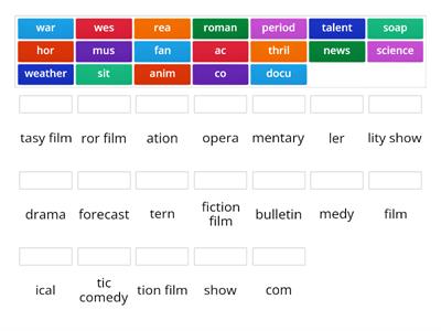 Solutions Pre 3A Film genres