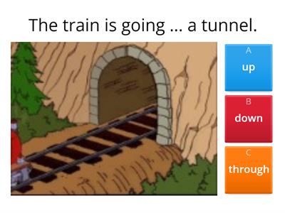 Prepositions of Movement - through, over, into, out of, up, down