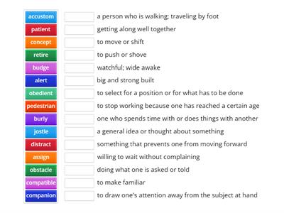 Wordly Wise Lesson 1 