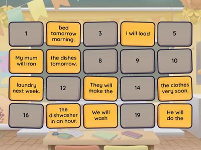 Future Simple. Find the pairs