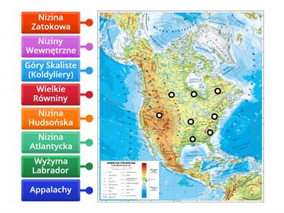 Ameryka Północna krainy geograficzne