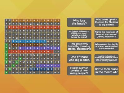  S1: Unit 3.3 The Wars of the Prophet Muhammad (PBUH)