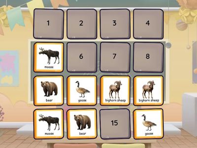Alberta Animals Memory Game