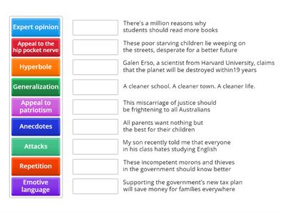 Persuasive techniques examples