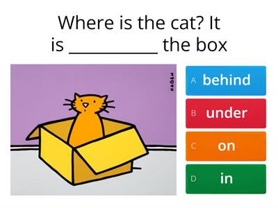 Prepositions of place (Pop 3 - unit 4)