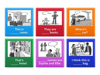 Grammar: Possessive adjectives 2 (Elementary level 1C)