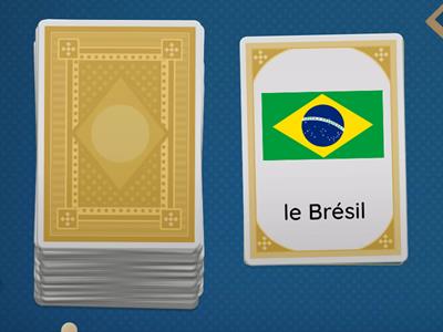 Les pays et les drapeaux cartes