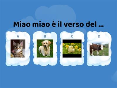 versi degli animali