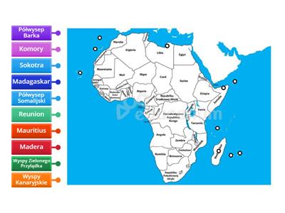 afryka wyspy i połwyspy