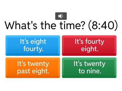 Telling time (practice)