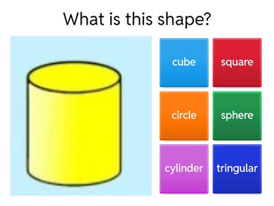 name 3D shapes