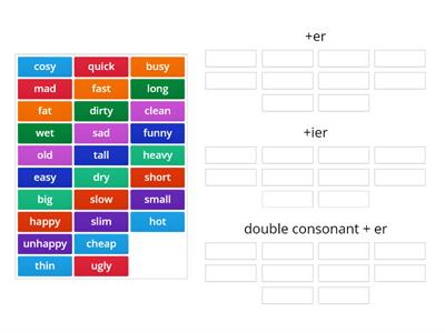 Degrees of comparison (Elementary)