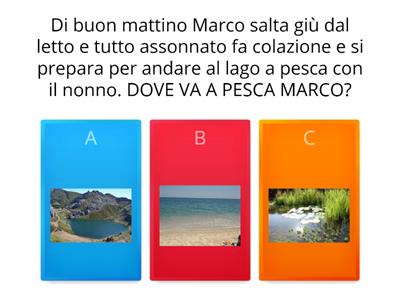 Una mattinata di pesca- Comprensione orale