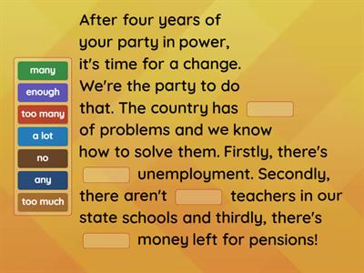 Unit 9B - Quantifiers