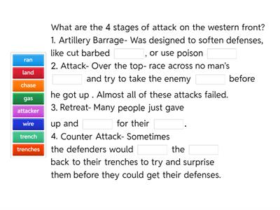 A typical attack on the western front