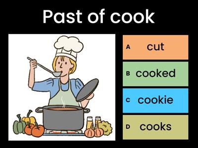 Past Simple verbs basic 24 (regular and irregular)