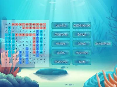 Το νερό συστήνεται - Λεξιλόγιο του νερού