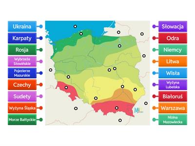  Mapa Polski- klasa 5.