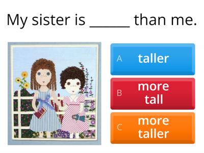 Quiz V°Comparative and superlative