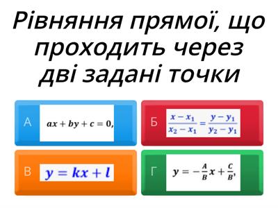 Рівняння прямої