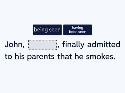 Participle Form Practice