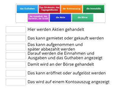 C1 Wortschatz Finanzen