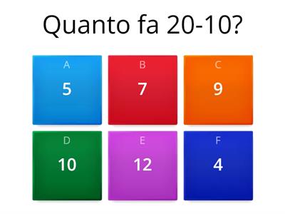  Quiz matematica seconda elementare 