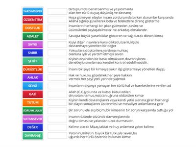 7.SINIF AHLAKİ DAVRANIŞLAR