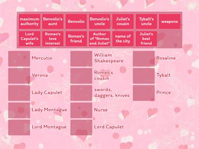 "Romeo and Juliet" (character names)