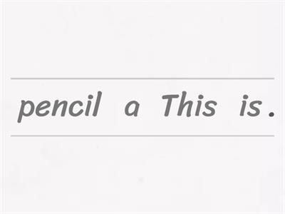 Topic - This is, These are