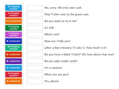 Shopping Dialogue - New Basic 1 / Angles 1