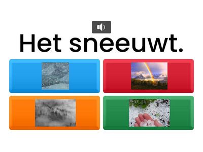 het weer