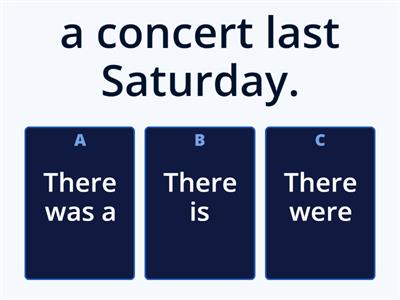 Activity of There is/ There are/ There was/ There were