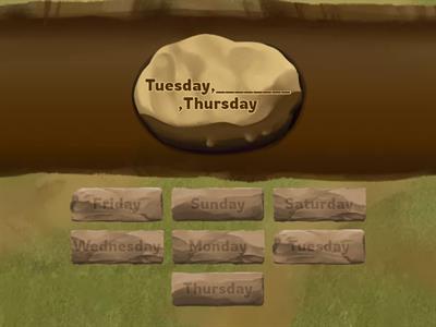  days of the week and months