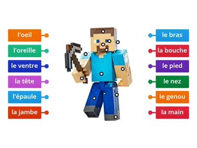 Body Parts Minecraft French