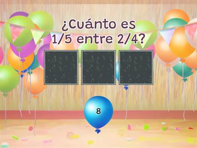 Suma, resta, division y multiplicacion de fracciones