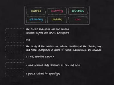 Bk Root Word -ast-