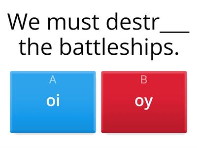 LIfTT Spelling quiz /oi/ <oi> <oy>