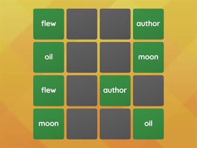 Diphthongs Matching Pairs