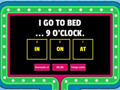 PREPOSITIONS OF TIME - IN, ON, AT