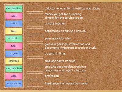 On Screen 3 1B. Match the definitions