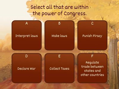 Amer. Gov. Unit 2 Review Practice