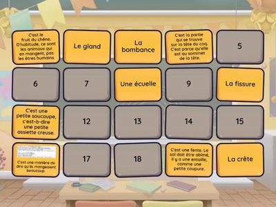 Texte 18 - Retrouve les paires mot/définition