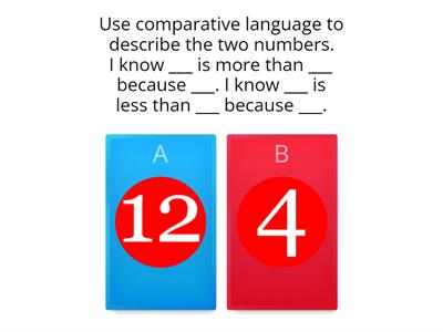Compare Numbers 1-15