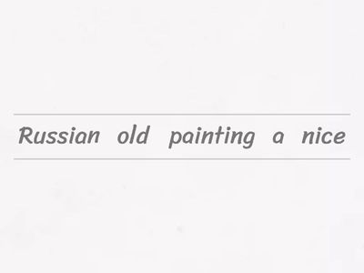 Порядок прилагательных spotlight 7