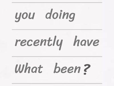 Present Perfect Continuous Sentences