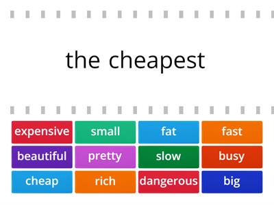 Solutions Elementary 5D Find the Match Superlatives