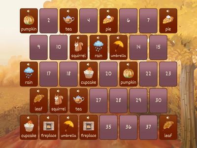 Autumn Secret Code - Matching pairs