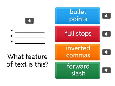 features of text