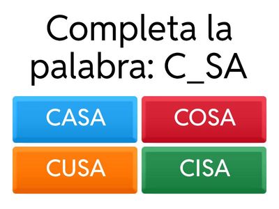 Spanish Language and Vocabulary Quiz